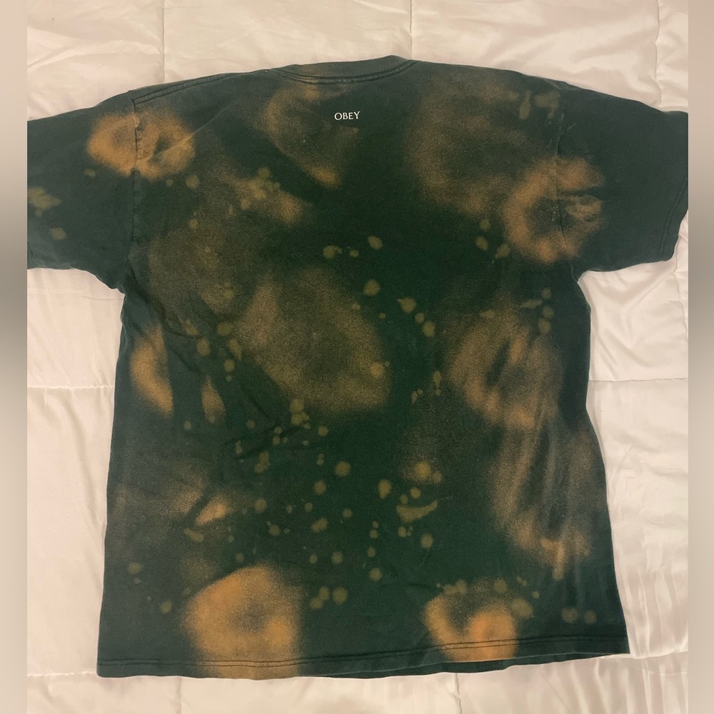 Bleached Effect OBEY‎ Graphic T-Shirt - Picture 3 of 5